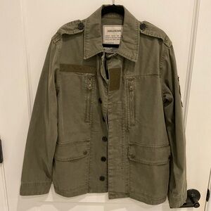 Zadig & Voltaire Women’s Olive Military Utility Jacket